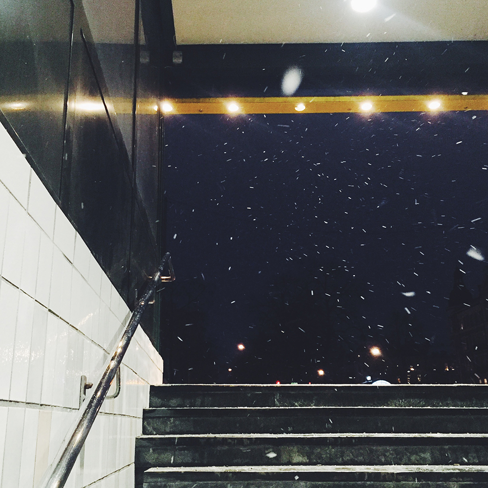 snö i tunnelbana